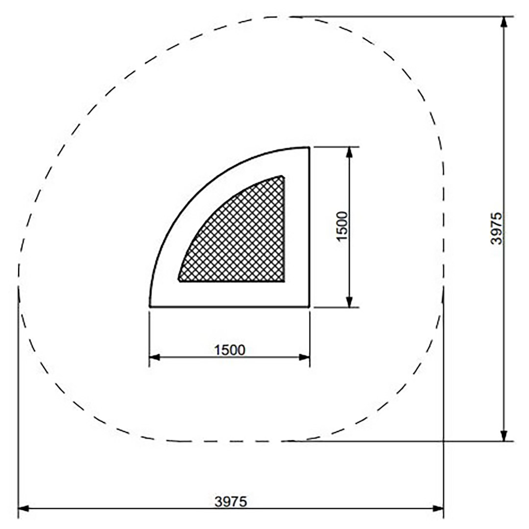 Trampolin KVARTALO 150 - 2