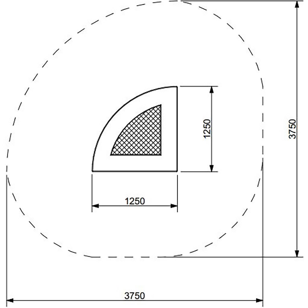 Trampolin KVARTALO 125 - 2