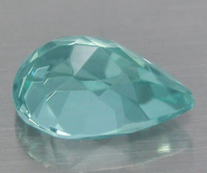 Piedra preciosa de apatita azul paraiba natural en forma de pera de 0,62 ct - 2