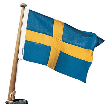 Båtflagga bomull Sverige 70x44cm