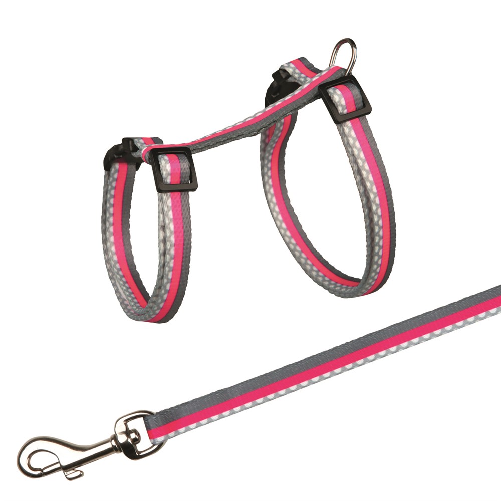 Kattsele med koppel, 27-45 cm/10 mm, 1,20m - 2