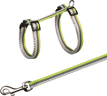 Kattsele med koppel, 27-45 cm/10 mm, 1,20m
