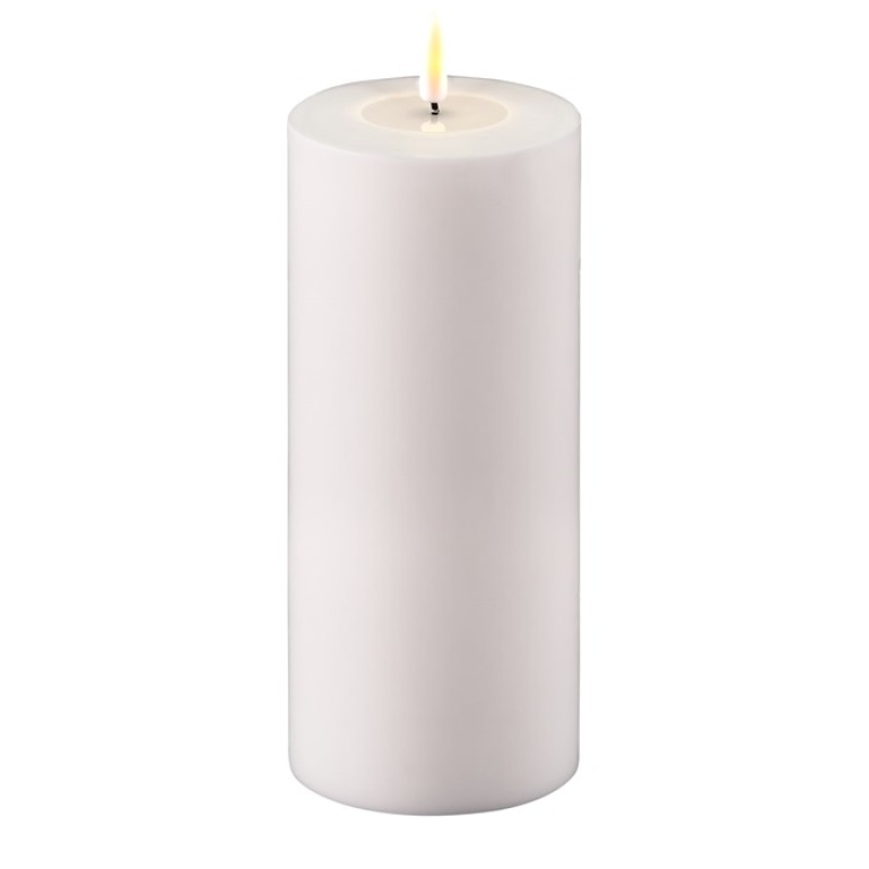 LED-Blockljus Vit 10x20cm Uteljus