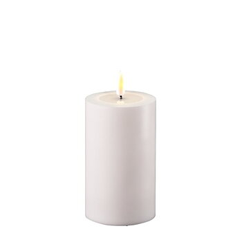 LED-Blockljus Vit 7,5x12,5cm Uteljus
