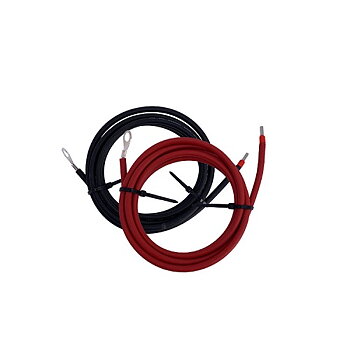 Anslutningskabel 4mm² 2x2m (svart + röd)