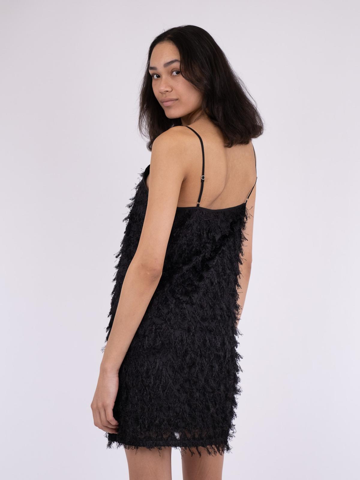 Neo Noir Lilja Fringe Dress, Black - 4