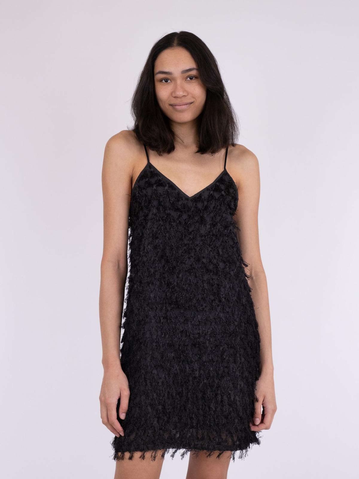 Neo Noir Lilja Fringe Dress, Black - 3