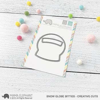 MAMA ELEPHANT-SNOW GLOBE SCENES STAMP  & DIES