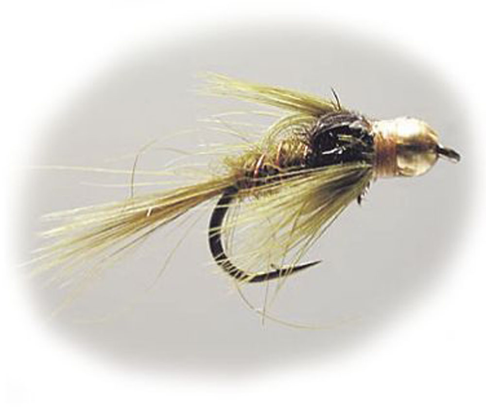 Gold Head Short Shank Nymph - Olive Dun