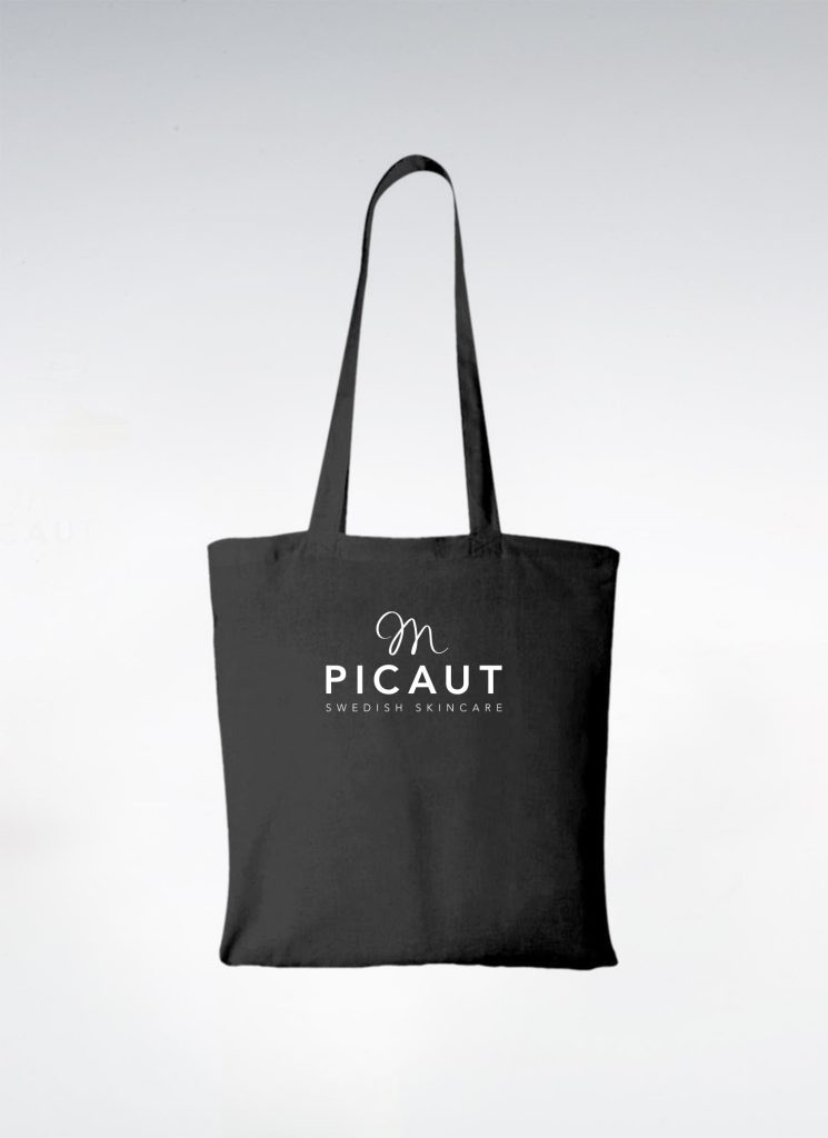 Svart Canvasbag M PICAUT ekologisk bomull - 2