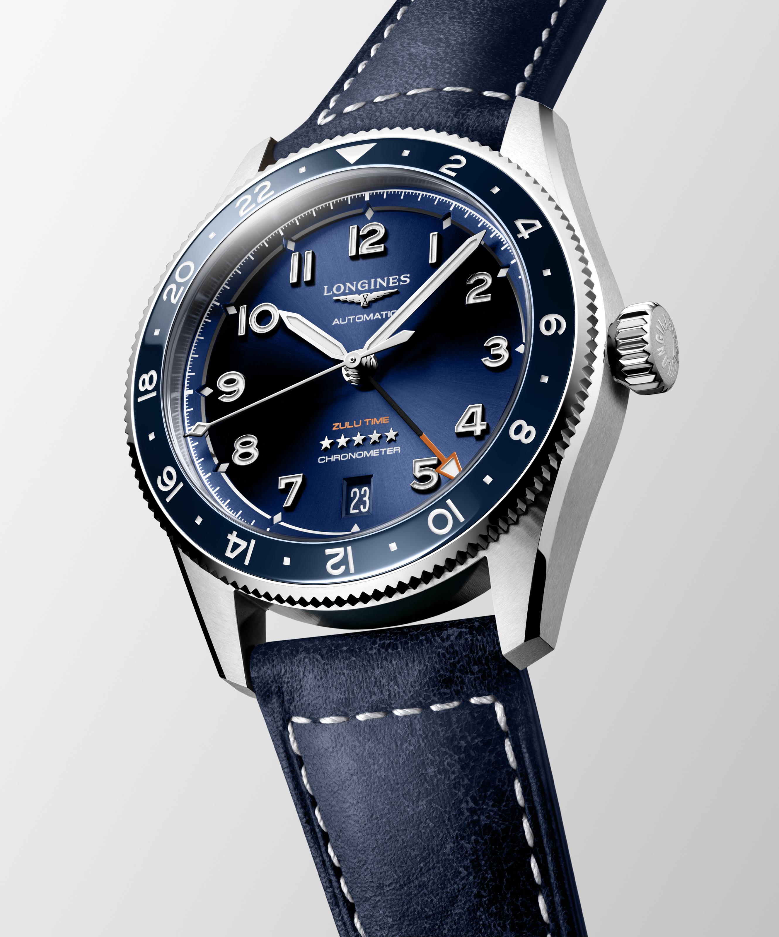 L3.802.4.93.2 Longines Spirit Zulu Time 39 blå