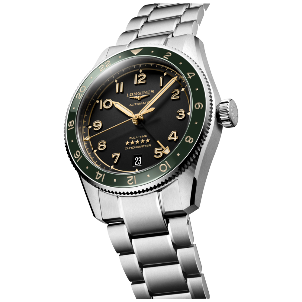 L3.802.4.63.6 Longines Spirit Zulu Time 39 grön