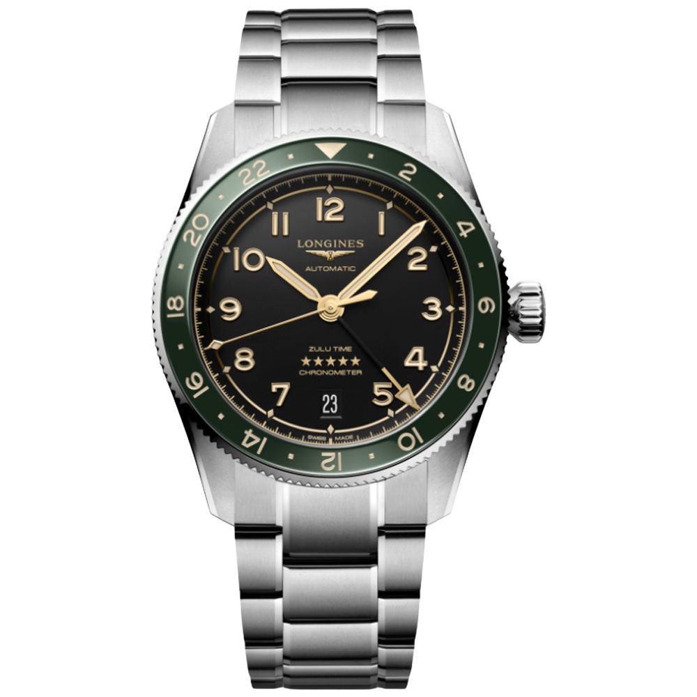 L3.802.4.63.6 Longines Spirit Zulu Time 39 grön
