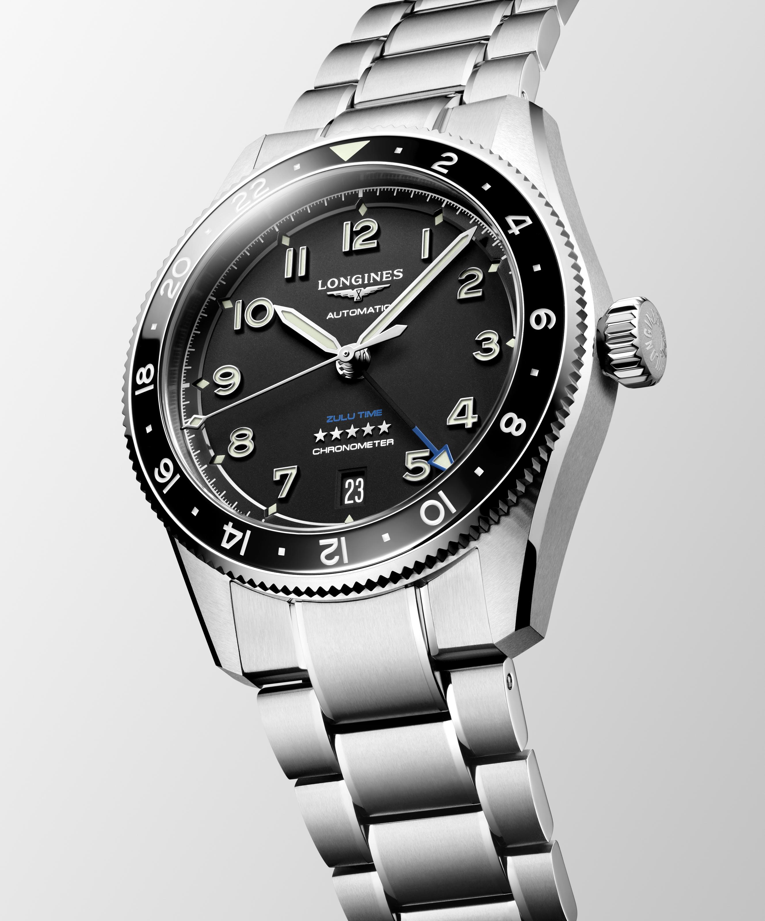 L3.802.4.53.6 Longines Spirit Zulu Time 39 svart