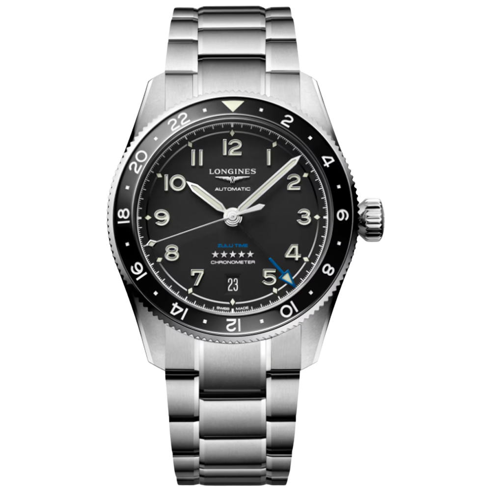 L3.802.4.53.6 Longines Spirit Zulu Time 39 svart
