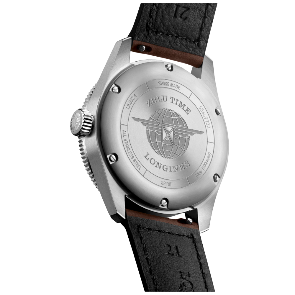 L3.802.4.53.2 Longines Spirit Zulu Time 39 svart