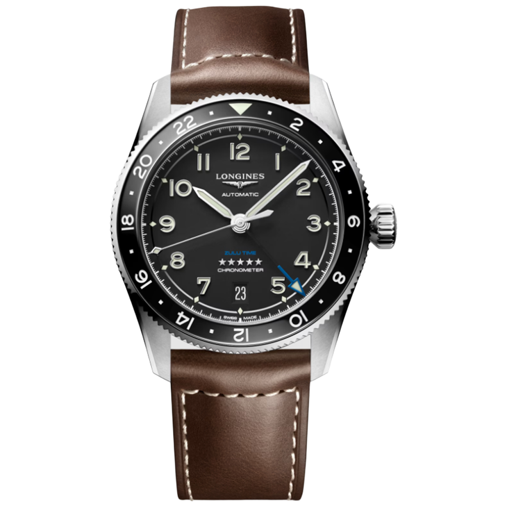 L3.802.4.53.2 Longines Spirit Zulu Time 39 svart