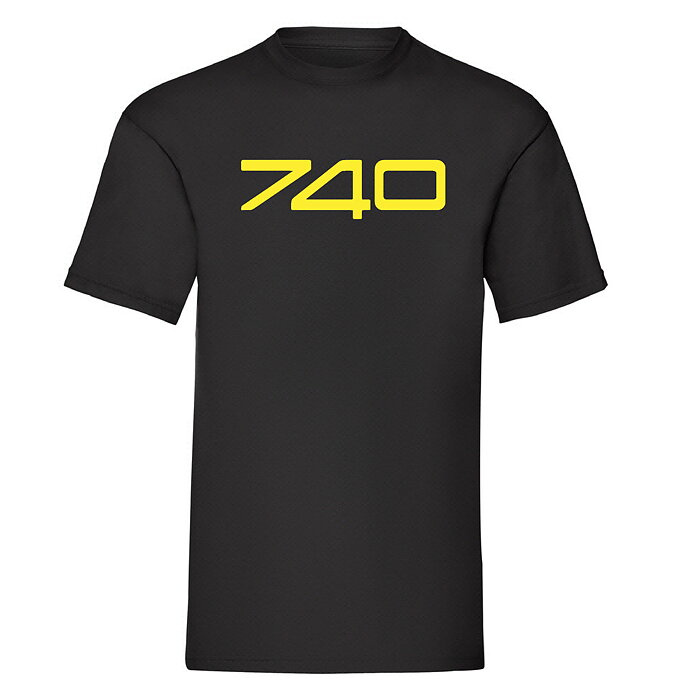 T-Shirt "740" -Svart