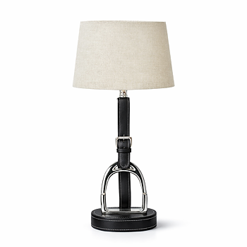 THG Table Lamp With Stirrup Black