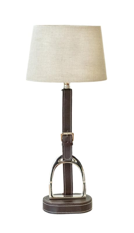 Bordslampa med Stigbygel Brun