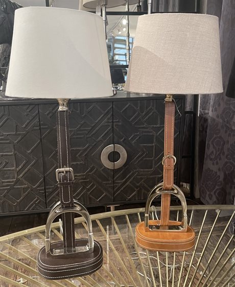 Bordslampa med Stigbygel Brun - 2