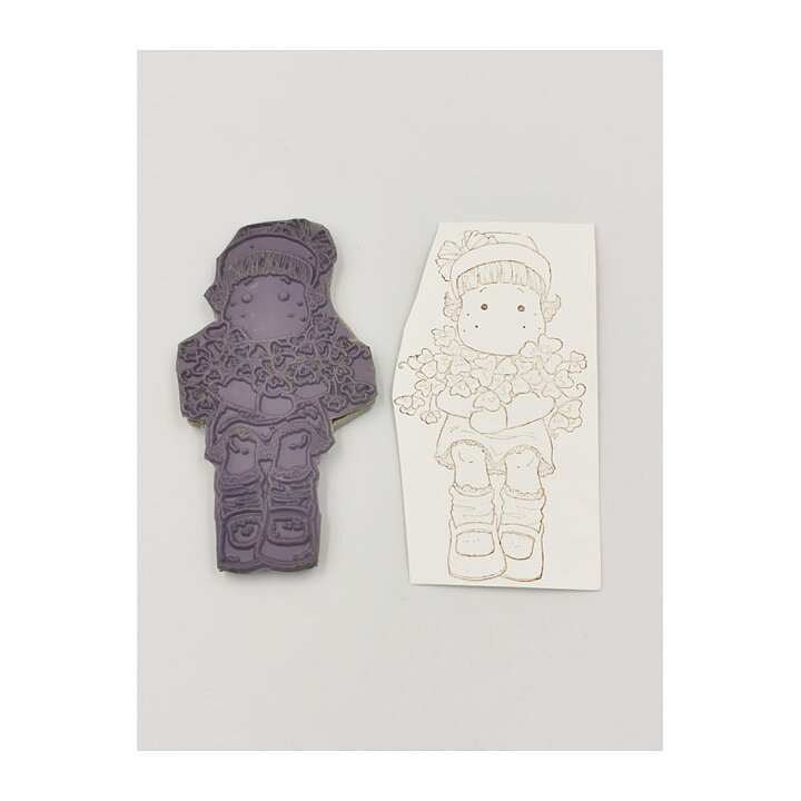 Magnolia Cling Stamps Second Hand - Tilda With Clover GL09
