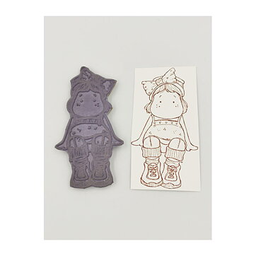 Magnolia Cling Stamps Second Hand - Summer Tilda With Hat SO08