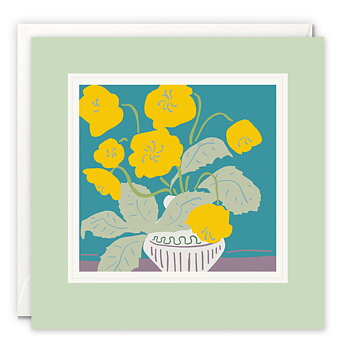 Vase with Yellow Flowers Paintworks Card