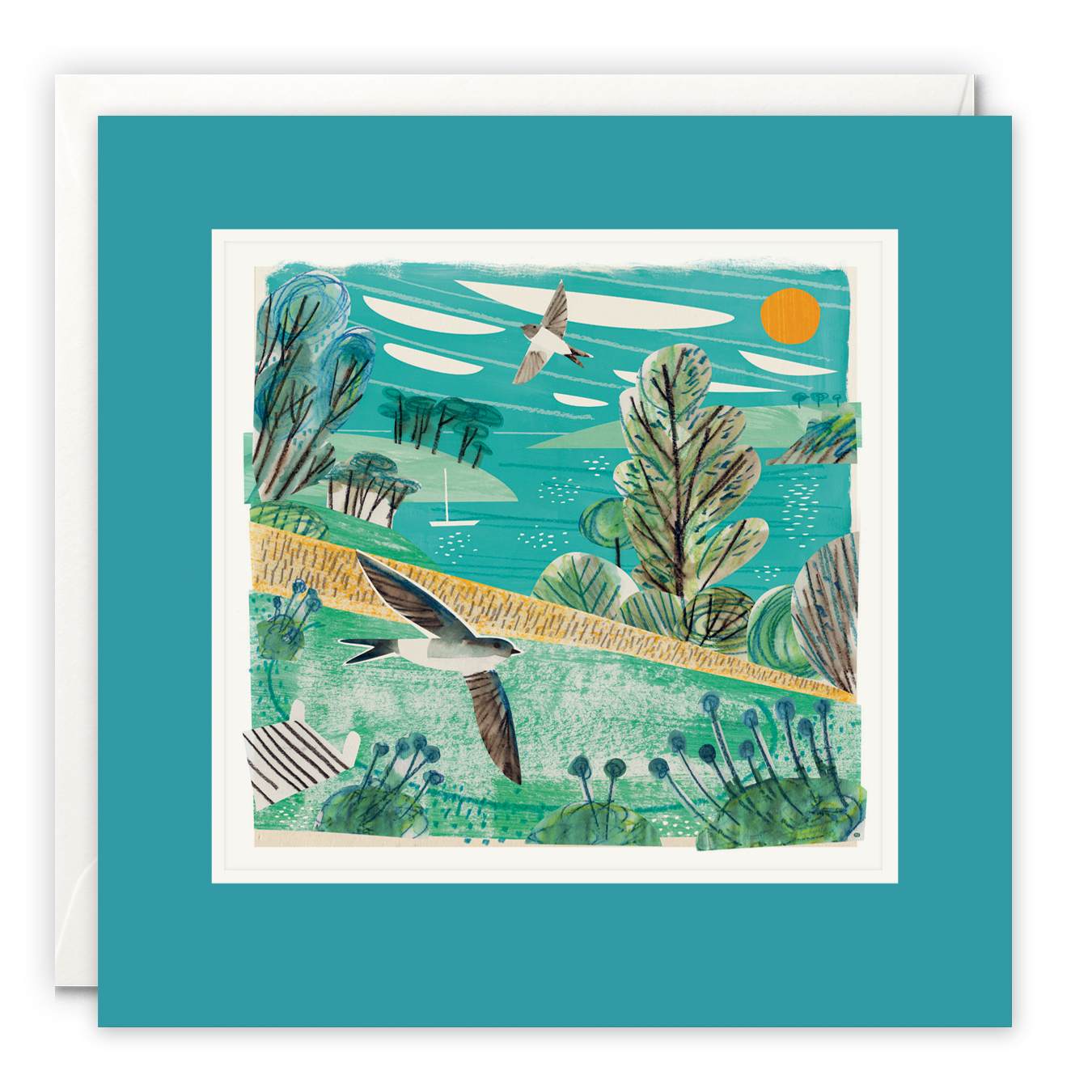 Bosloe House Martins Paintworks Card