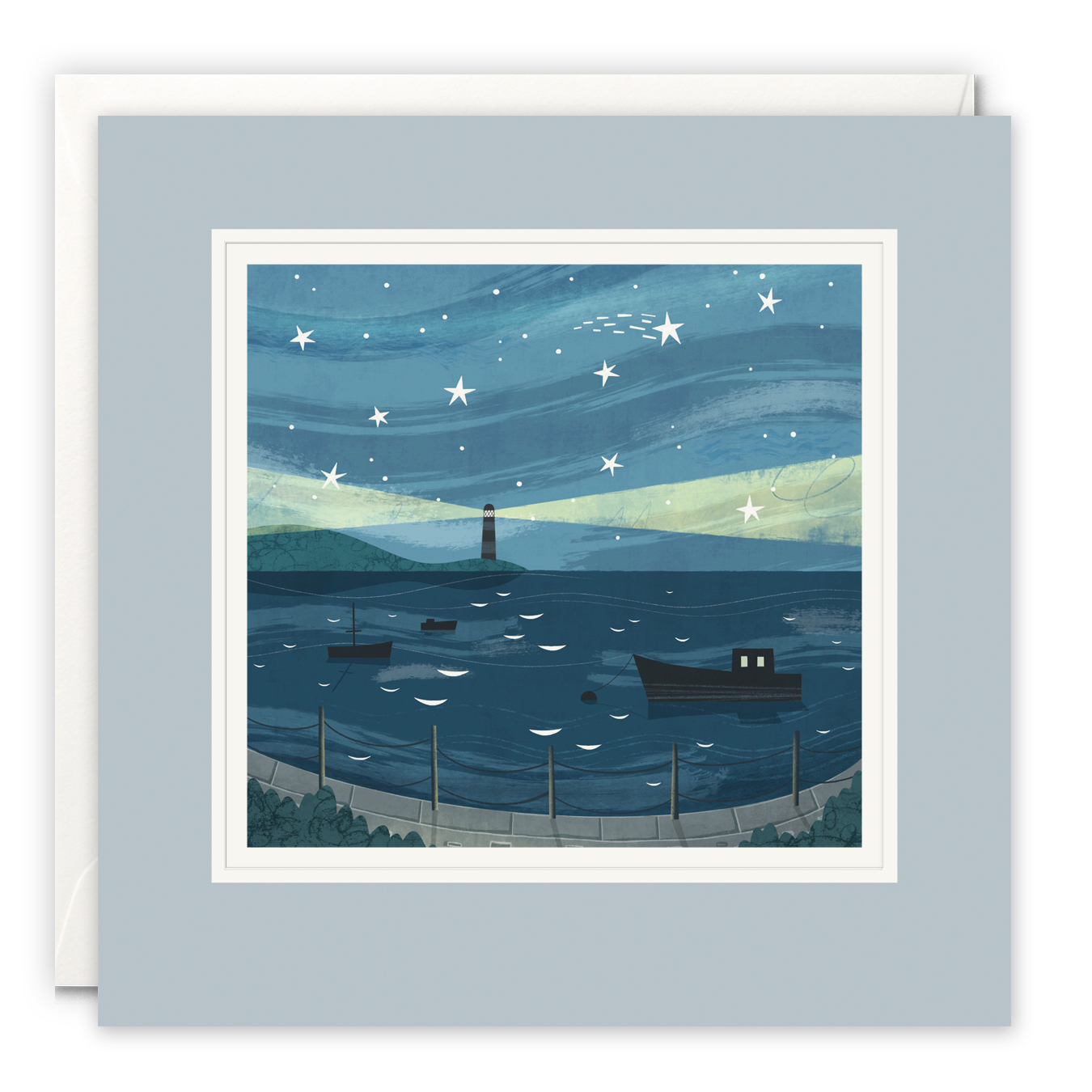 Harbour at Night Paintworks Card