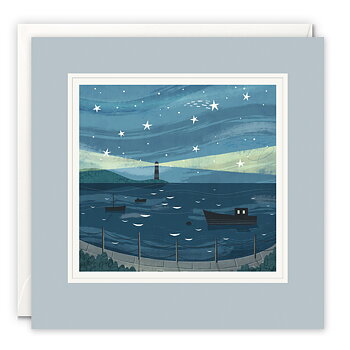 Harbour at Night Paintworks Card