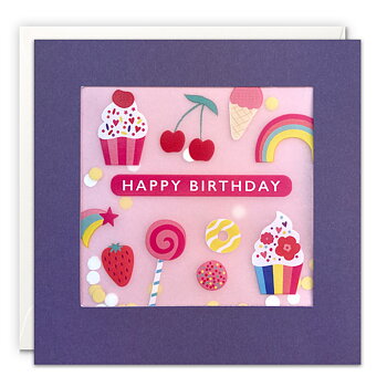 Sweets Paper Shakies Card