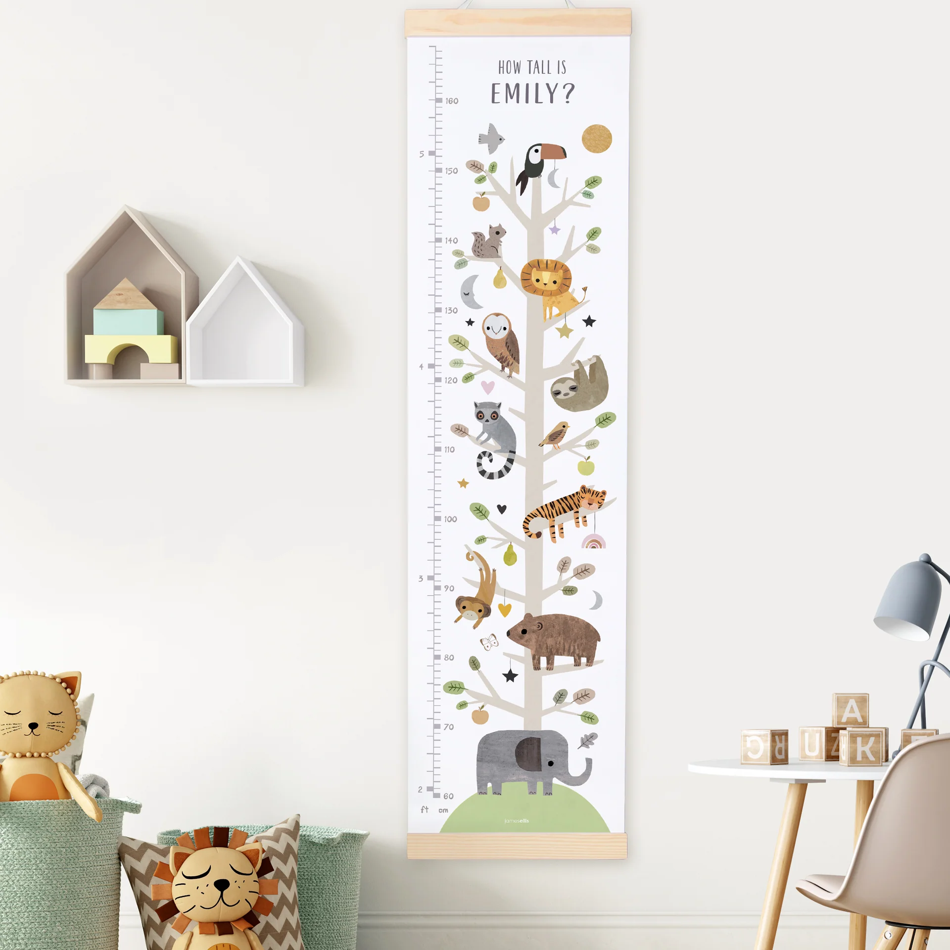 Animal Tree Height Chart - 2