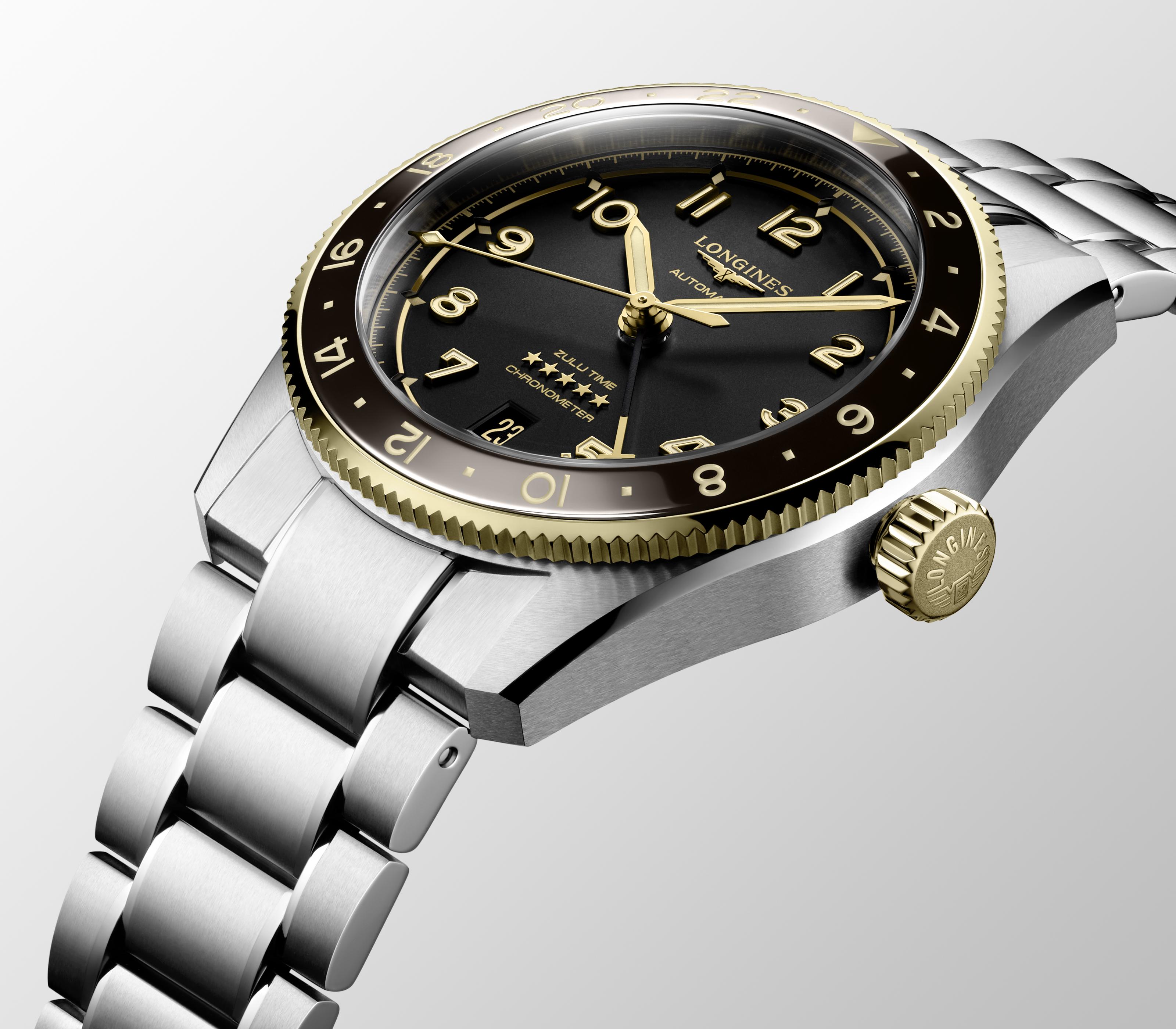 L3.802.5.53.6 Longines Spirit Zulu Time 39 antracit