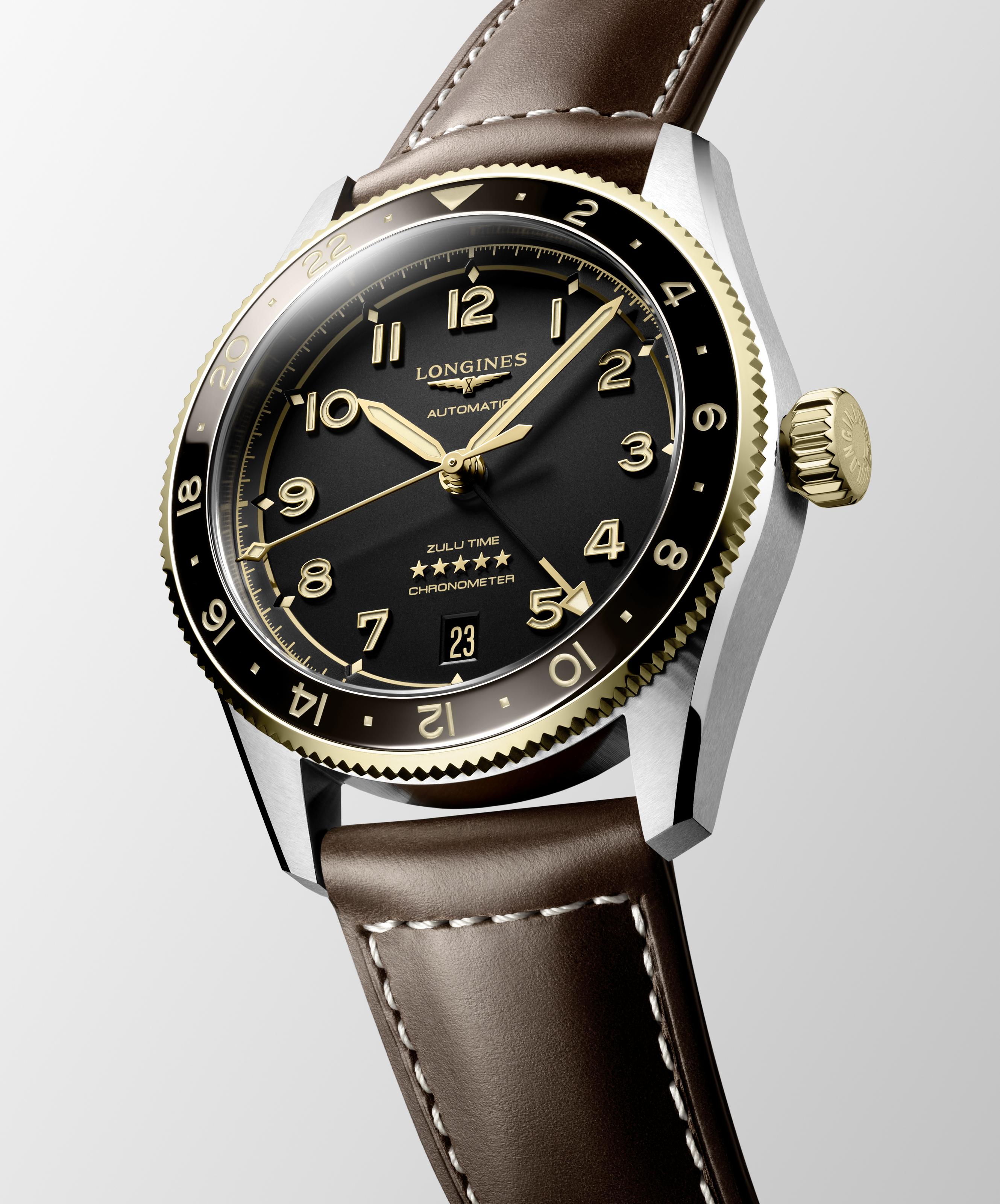 L3.802.5.53.2 Longines Spirit Zulu Time 39 antracit