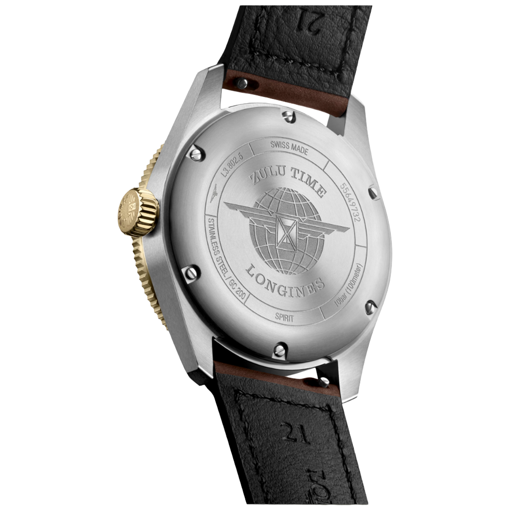 L3.802.5.53.2 Longines Spirit Zulu Time 39 antracit
