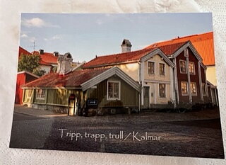 Sverige Souvenir Vykort Kalmar Tripp Trapp Trull