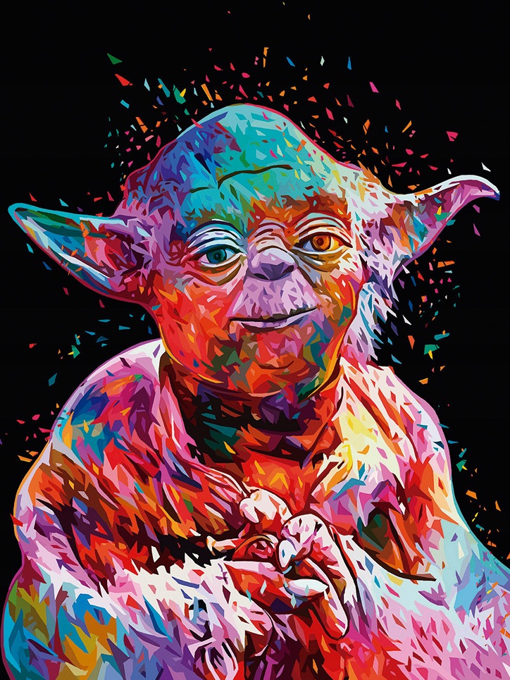 Diamond Painting 5D Yoda - Pusselstallet