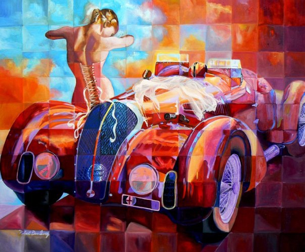 Bil, Diamond Picture Diamond Painting