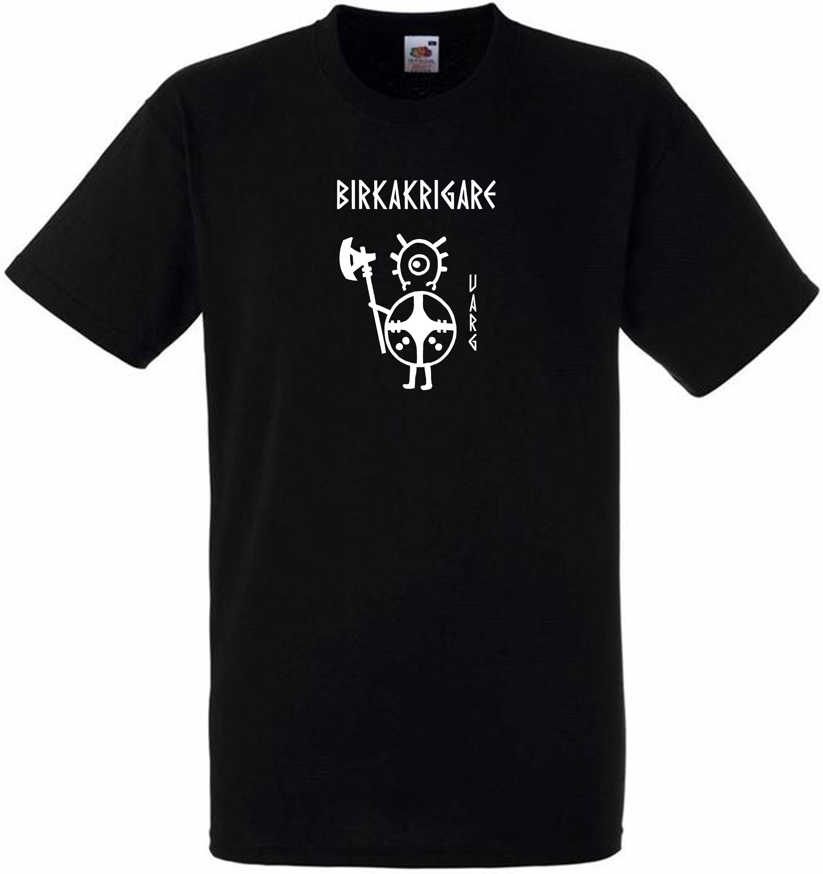 T-shirt: Birkakrigare - Varg - Viking Art Kollektion (Small)