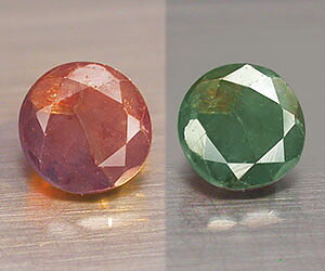 Piedra preciosa de alejandrita rusa natural redonda de 0,25 ct súper rara de 3,4 mm