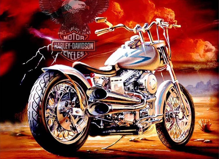 Harley Davidson, Diamond Picture Diamond Painting