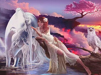 Kvinna & Häst, Diamond Picture Diamond Painting