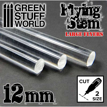 Green Stuff World: Acrylic Rods - Round 12mm - Clear