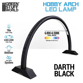 Green Stuff World: Hobby Arch LED Lamp - Darth Black