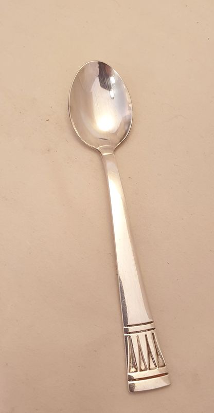 Lotus mocha spoon nickel silver