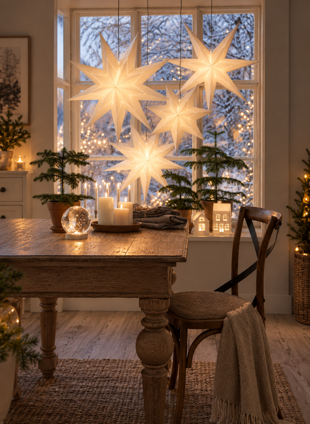Stjärna - Adventsstjärna - Vit - Stella - 80x80 cm  - 11