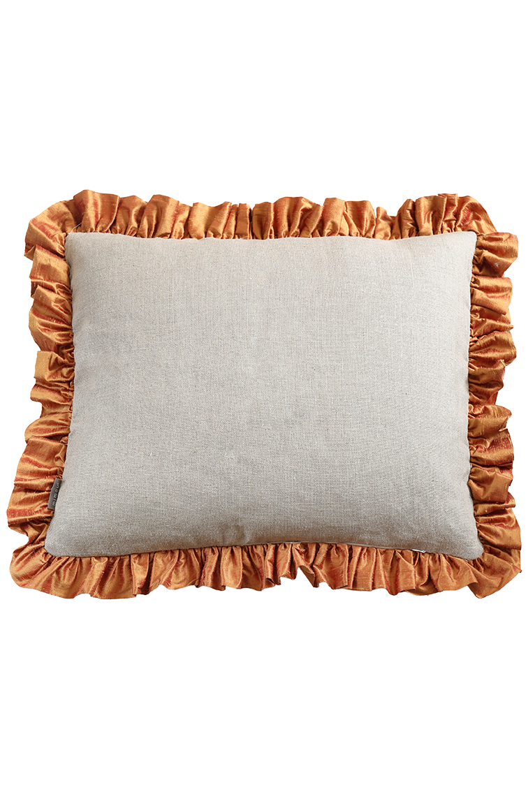 Kudde Ruffle Terracotta  - 2