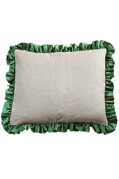 Kudde Ruffle Emerald  