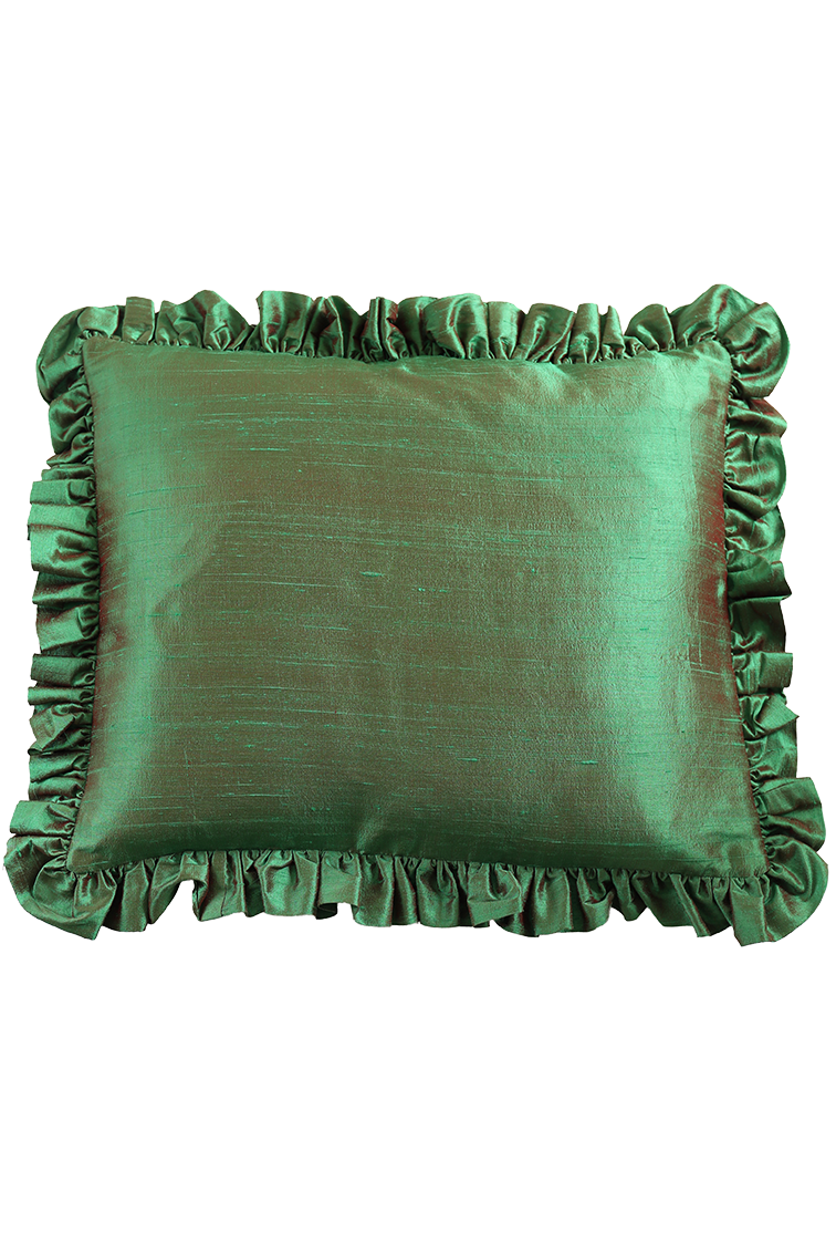 Kudde Ruffle Emerald  
